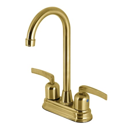 Kingston Brass KB8497EFL Bar Faucet, Brushed Brass KB8497EFL